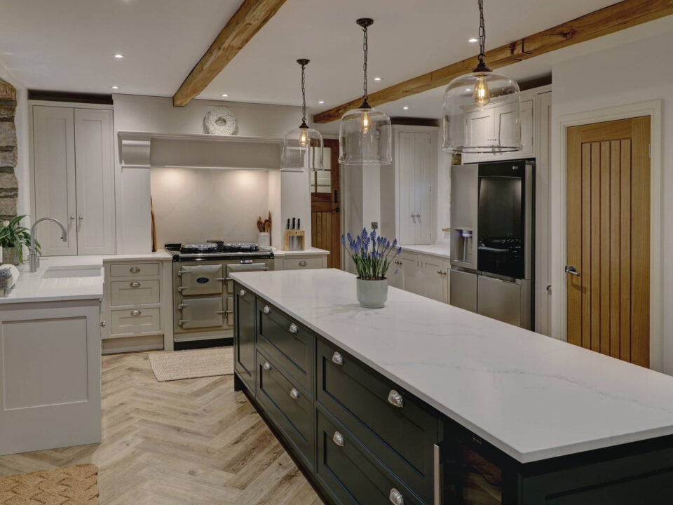 kitchen with AGA range